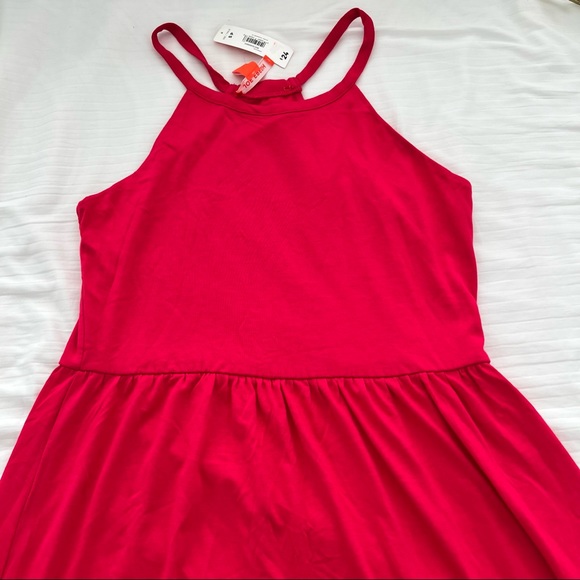 💕 Joe Fresh cotton spaghetti strap long dress in pink NWT - Picture 3 of 10